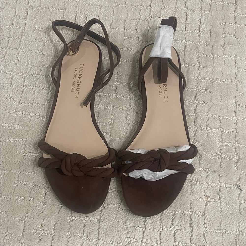 Tuckernuck Dark Brown Knotted Sandals